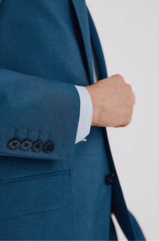 CORTEFIEL Serie XXI slim fit suknjič Modra - Blue 5