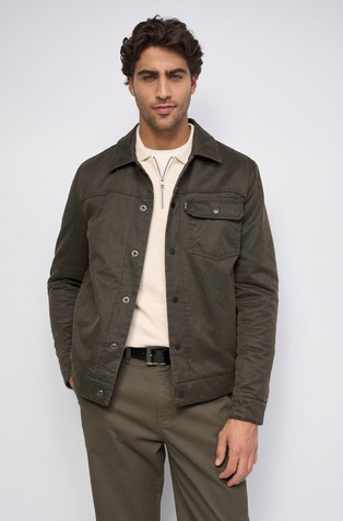 Trucker-style Waxed Jacket