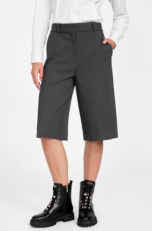 Bermuda hlače iz flanelaste tkanine