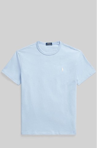 Classic fit majica s kratkimi rokavi iz jerseya