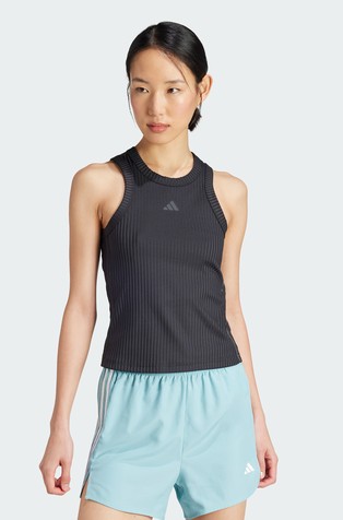 All Gym Seasonal Rib Tight Fit Tonal 3-Stripes Tank Top