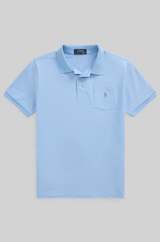 Polo majica z žepom iz bombažnega jerseya