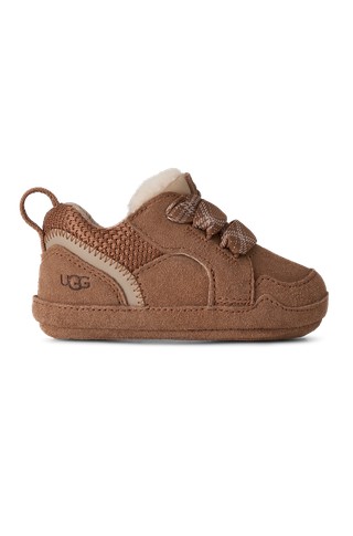 Baby Lowmel Sneakers in Suede and Textile