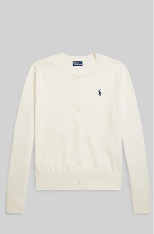 Cotton Crewneck Cardigan