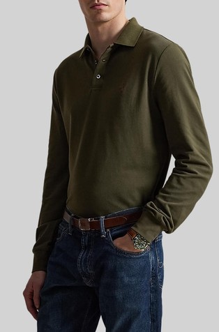 Custom Slim fit Stretch Mesh Polo Shirt