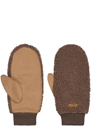 Teddy mitts in teddy fabric