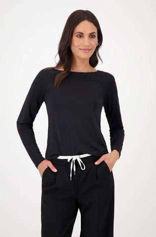 Majica z dolgimi rokavi iz viskozne mešanice