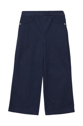 Interlock wide-leg trousers