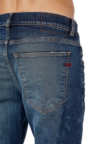 DIESEL Slim jeans hlače - D-Strukt 09C73 Modra - Dark Blue 4