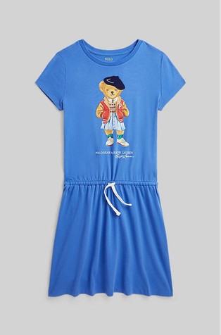 Polo Bear obleka iz bombažnega jerseya