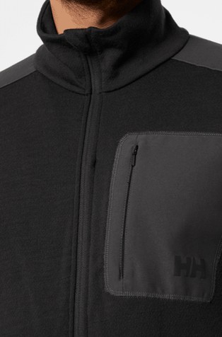 HELLY HANSEN LIFA® Merino smučarska jopa z zadrgo Črna - Black 3