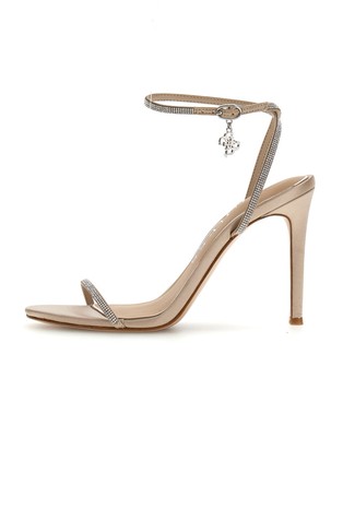 Charmer Strappy Heel Sandals with Rhinestones