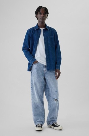Moške baggy jeans hlače