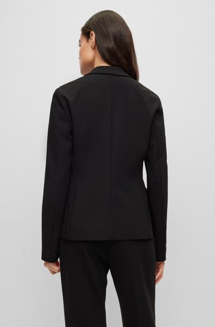 HUGO BOSS Extra-slim-fit jacket in stretch viscose blend Black 2