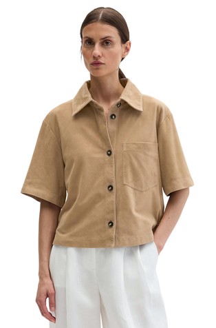 Srajčna jakna iz semiša