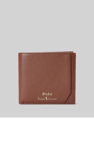 Leather Billfold Coin Wallet