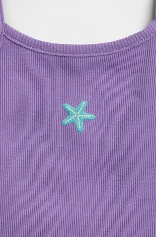 GAP Baby &amp; Toddler Ribbed Tank Top Purple Loganberry 3