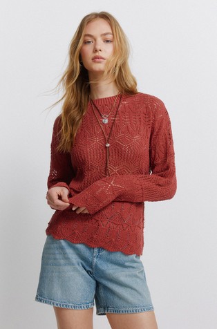 Pointelle jumper