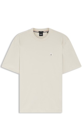 Mercerised-cotton T-shirt with Double B monogram