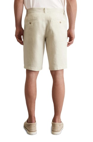 MARC O'POLO Reso lanene kratke hlače Bež - Gray Silk 2