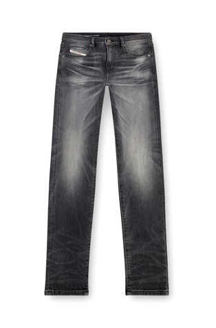 DIESEL Slim fit jeans hlače - 2019 D-Strukt 09J52 Siva - Black/Dark Grey 5