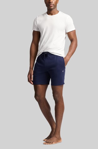 RALPH LAUREN Kratek spodnji del pižame iz bombažne jersey tkanine Modra - Cruise Nvy 3