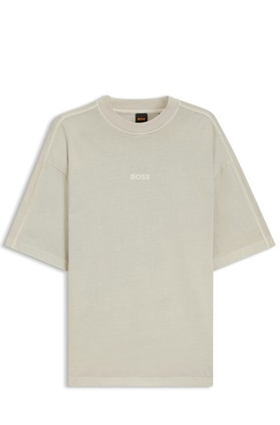 Relaxed-fit cotton T-shirt with embroidered logo
