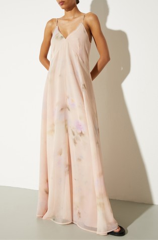 Flared maxi dress