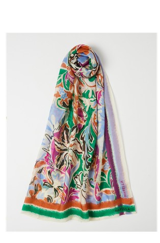 Vzorčast šal iz mešanice s svilo