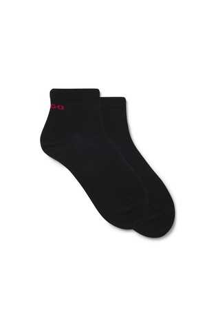 Two-pack of short-length cotton-blend socks