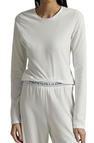 Stretch Cotton Long Sleeved T-shirt