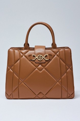 Prešita tote torba iz umetnega usnja