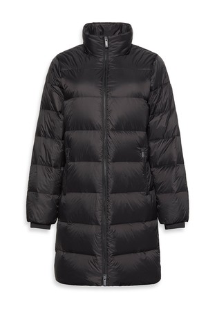 Dolga vodoodbojna puhovka s kapuco