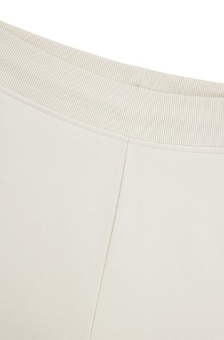 HUGO BOSS Bombažna trenirka z zloženim logotipom Bela - White 2