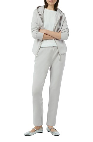 COMMA Relaxed-fit sweat jacket in a fabric mix Grey 3
