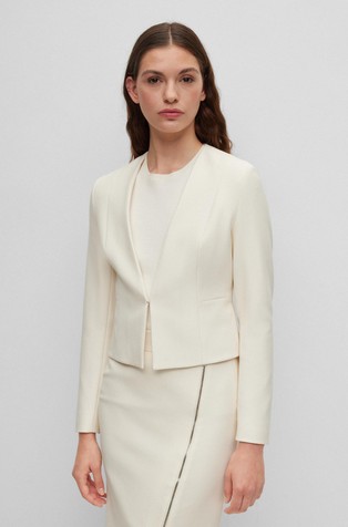 Slim-fit cropped jacket