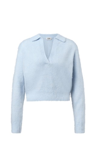 Collared Crop Jumper
