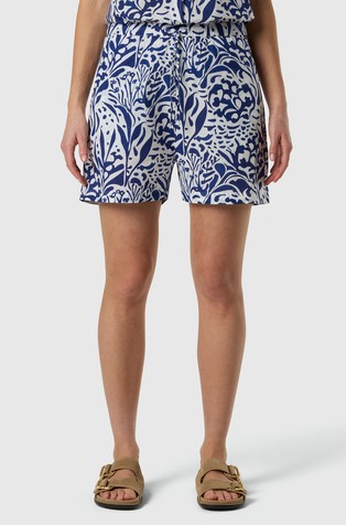 Muslin shorts with print