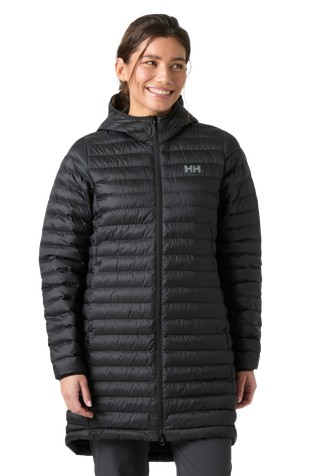 Sirdal Water-resistant Long Hooded Insulated Jacket