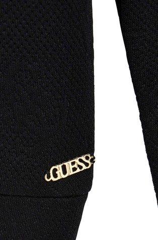GUESS 4G peony logo jacquard hoodie Black 3
