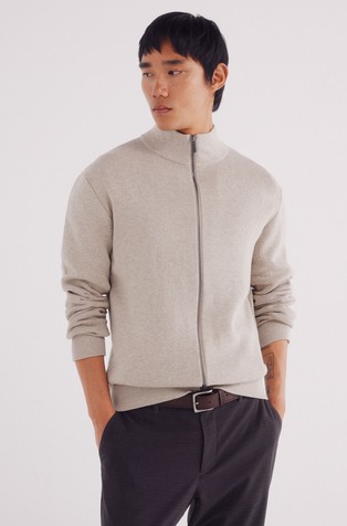 Milano zip fastening cardigan