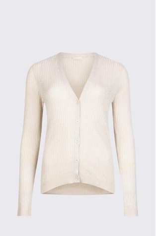 Rebrasto pletena jopa z lureks vlakni