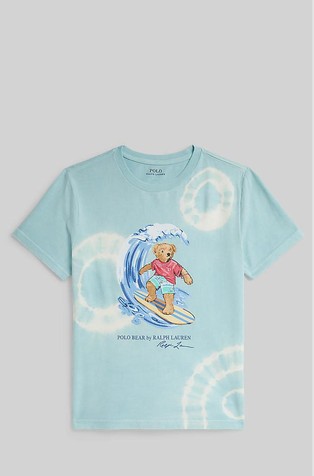 Tie-dye Polo Bear Cotton Tee