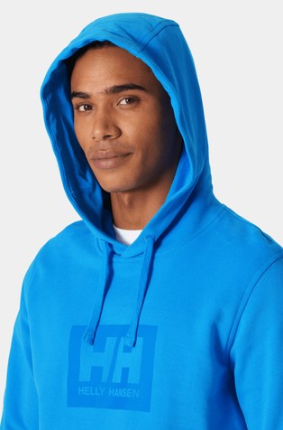HELLY HANSEN Box logo hoodie Blue 3