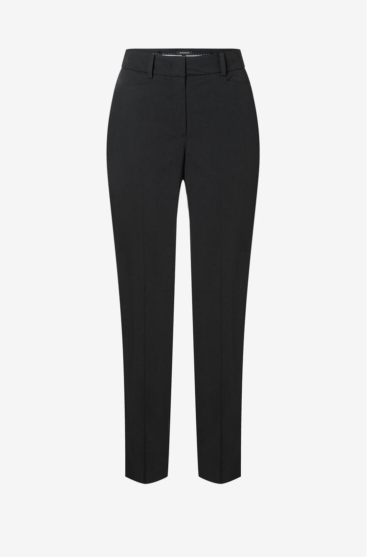 MORE &amp; MORE Slim fit trousers in viscose blend Black 