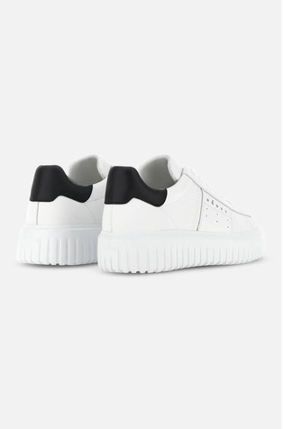 HOGAN H-Stripe Leather Sneakers White / Black 3