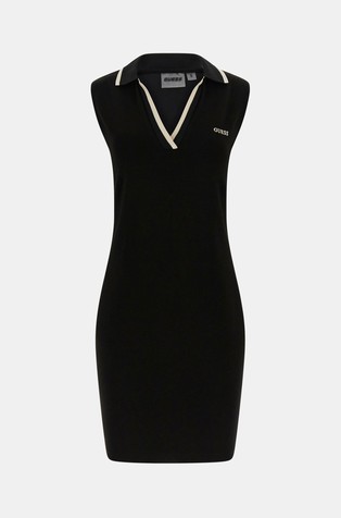 Sleeveless polo mini dress