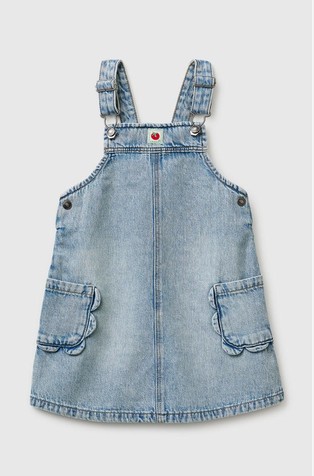 Denim obleka z naramnicami