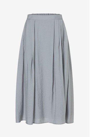 Long skirt in satin modal blend
