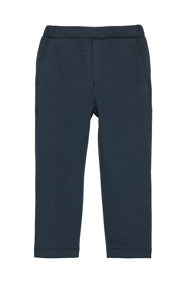 S.OLIVER Formal cloth trousers with an elasticated waistband Blue 
